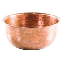 Bol à pédicure en cuivre fait main, design simple, pour spa, avec support métallique, bassins pour trempage des pieds, bols de spa