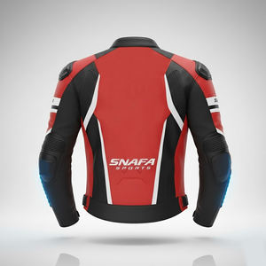 Nouvelle arrivée, veste de moto en cuir de vachette personnalisée de haute qualité pour hommes, col rabattu, fermeture éclair, vestes de moto - Product Image 2