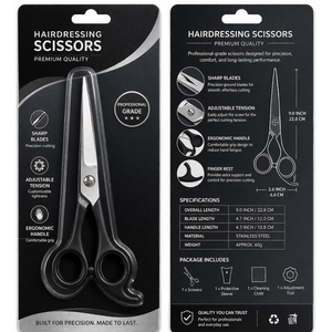 Tijeras Multiusos de Acero Inoxidable con Punta Afilada para Oficina, Hogar, Manualidades, Corte de Tela y Papel, Mango Ergonómico y Duradero - Product Image 6