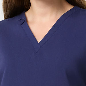 Uniforme Médico de Alta Calidad para Damas, Color Azul Marino, Manga Corta, Transpirable y de Secado Rápido, para Médicos y Enfermeras - Product Image 6