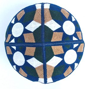 Kufi-gorro de calavera colorido para hombre y mujer, gorro unicolor con bordado a mano, gorrito de punto, gorrito de verano - Product Image 2