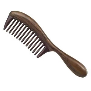 Peine de madera natural hecho a mano 100% de calidad superior Estilo de moda para uso en el hogar y el salón Precio bajo en la India - Product Image 3