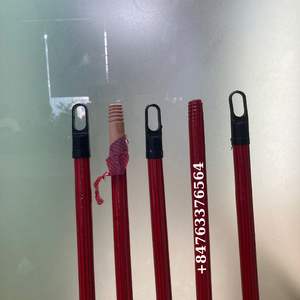 1.2m PVC Coated Stripe Broom Head <b>Flagged</b> Bristle Plastic Dustpan Easy Cleaning Wood Broom Household Outdoor Cleaning Tool - Product Image 3