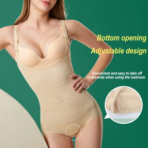 Hot Sale Women's Sexy Solid Seamless <b>Bodysuit</b> Fitness Thin Thickness Shapewear Adult Size Body <b>Shaping</b> 2025 - Product Image 2