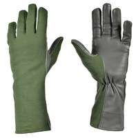 Gants de pilote d'hiver de couleur unie pour sports de plein air, résistants au feu, protection de la paume, tactiques, à longues manchettes, évacuant l'humidité