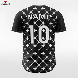 Jersey de béisbol personalizado de alta calidad para hombre, Jersey de cuello redondo de secado rápido con técnica de impresión por sublimación transpirable - Product Image 2