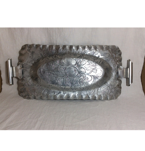 Bandeja de servicio rectangular de aluminio de gran tamaño, el diseño más nuevo con los más vendidos para uso en hoteles, bandeja para servir alimentos - Product Image 3