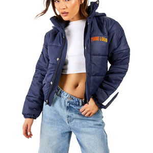 Chaqueta de Invierno Acolchada Reversible con Capucha para Mujer, Transpirable, Tallas y Colores Personalizables, Logotipo OEM - Product Image 4