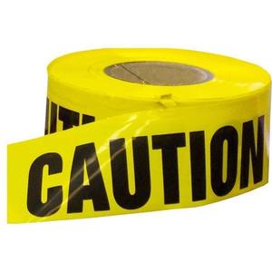 Ruban de signalisation jaune de 3 pouces, 2 mil x 300 pieds, conforme à la norme ASTM D882, Caution & Warning Tape-WarnMat V4U-103 - Product Image 1