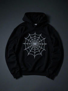 Sudadera con Capucha de Diseño de Araña para Hombre, Estilo 2024, con Bolsillo Canguro, 100% Algodón, 400 g/m², Ropa Urbana de Invierno - Product Image 5