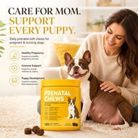 Compléments alimentaires prénatals pour chiennes en gestation et allaitement, sous forme de bouchées molles, pour le bien-être des chiots, support pour marque privée, vente en gros, OEM, personnalisation