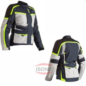 Vêtement de moto tout temps unisexe à manches longues, personnalisable, imperméable, respirant, en polyester/nylon, fluorescent néon - Product Image 1