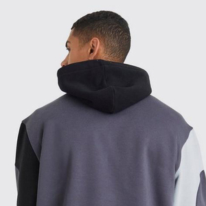 Sudadera con Capucha Unisex de Felpa Francesa de 360 g/m², Color Bloqueado, con Logotipo Personalizado, Sudadera con Capucha de Forro Polar para Hombre, con Cordones Ajustables, Diseño 3D - Product Image 5