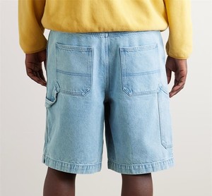 Short de gym d'été pour hommes personnalisé en gros 100% coton tricoté sport éponge cordon de serrage décontracté logo imprimé jogging solide - Product Image 3