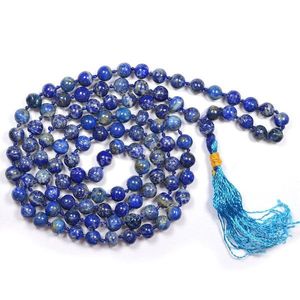Collar Mala de Lapislázuli - 108 Cuentas de Piedras Preciosas Naturales para la Sabiduría y la Verdadera, Japa Mala Energizada con Reiki - Product Image 6
