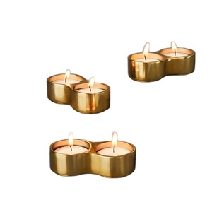 เทียนทีไลท์แบบประกอบจากโลหะวัสดุทองเหลือง - Product Image 1