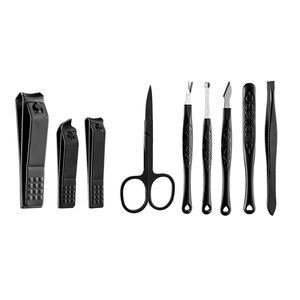 Outils de manucure et de pédicure ensemble de soins des ongles en acier inoxydable manucure avec étui en cuir coupe ciseaux poussoir Kit de toilettage beauté - Product Image 2