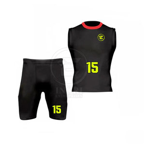 Uniformes Deportivos 7 V 7 de Alta Calidad y Diseño Exclusivo, 100% Poliéster de Secado Rápido, Transpirables, Sin Mangas, Tallas Grandes, con Logotipo Personalizado - Product Image 1