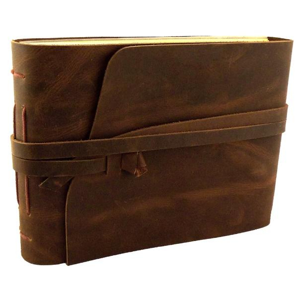 Handmade Leather Cover Custom Photo Album Scrapbook with Acid Free Handmade Paper Wedding Gift Souvenir for Sketch Books Albums