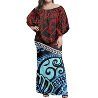 Robe Mumu pour femme style insulaire, conception personnalisée, livraison rapide, taille naturelle élégante, satin tropical, OEM, faible MOQ, prix d'usine