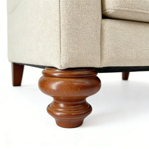 Pieds de canapé en bois naturel massif élégants pieds de chaise tournés de luxe faits à la main pour hôtel salon maison bureau hôpital chambre à coucher - Product Image 5