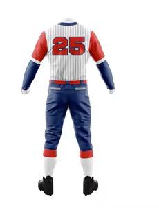 Uniforme de sublimation thermique respirable de maillots de baseball américains personnalisés avec patch de broderie Meilleures choses à bas prix - Product Image 6