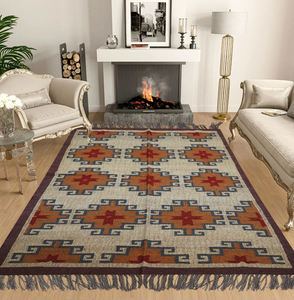 Top Selling Designer Embroidered <b>Boho</b> Style Kilim <b>Rugs</b> Handmade Wool Jute Geometric Pattern Carpet Home Hotel Kitchen Living - Product Image 3