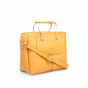 Bolso de brazo formal amarillo P55475 Bolso elegante para uso diurno o nocturno - Product Image 2