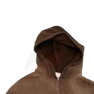 Último estilo nueva llegada de color personalizado Sun Fade cremallera sudaderas con capucha de algodón al por mayor Sun Fade cremallera sudaderas con capucha - Product Image 5