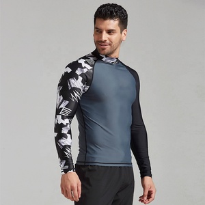 Camisa de compresión personalizada al por mayor Rash Guards Guantes Qasaab de manga larga para hombre Tela de verano Impresión sublimada Deportes de verano - Product Image 4