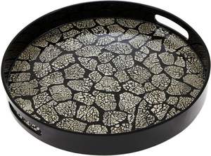 Plateau de service en bois naturel personnalisable au design moderne avec poignée en métal pour la maison, l'hôtel et le restaurant prix de gros d'usine - Product Image 3