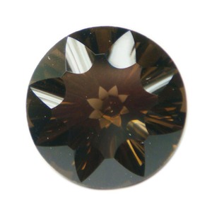 อัญมณีควอทซ์สโมคกี้ทรงเว้าตัดเป็นทรงกลมหลวมมีค่าเทียบขนาดสำหรับทำเครื่องประดับ - Product Image 1