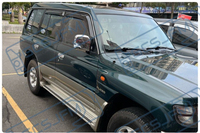 Visera para Ventana de Puerta de 4 Piezas para Mitsubishi Pajero 1991-1999, Protección Solar y Contra Lluvia, con Cinta Adhesiva Doble, Decoración para Auto