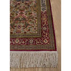 พรมไหมถักมือ Gulmarg สีทอง ขนาดใหญ่ ลายเหรียญจีนโบราณ รูปทรงสี่เหลี่ยมผืนผ้า หนา 10 มม. สำหรับห้องละหมาดหรือทางเดิน - Product Image 4