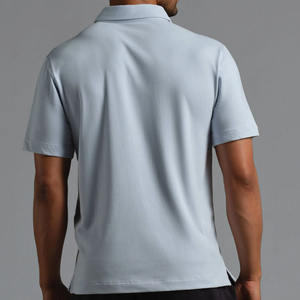 Camiseta Polo de Alta Calidad para Hombre, Cuello Camisero, Tejido de Punto, Estilo Ejecutivo, Secado Rápido, Transpirable, Color Sólido - Product Image 5