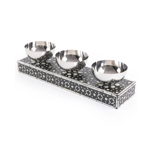 Ensemble de 3 boîtes de vadrouille de luxe de haute qualité avec bol en acier inoxydable pour la vaisselle de fête du Ramadan fabriquée à la main au Vietnam bon prix - Product Image 2