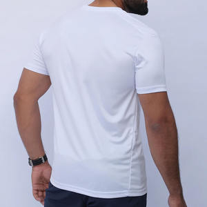 T-shirts pour hommes, T-shirt personnalisé de haute qualité 100% coton vêtements de sport Fitness Gym Wear T-shirt uni votre logo-haute qualité - Product Image 2