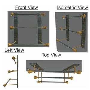 Vente en gros de boîte à bijoux en vrac en métal MDF couleur rouge or blanc produit fait à la main pour panneau décoratif Almirah breloques en mdf - Product Image 6