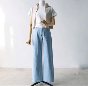 Conjunto de 2 piezas de verano y primavera para mujer, Top de longitud media con mangas tres cuartos, Colección tejida lista para enviar - Product Image 3