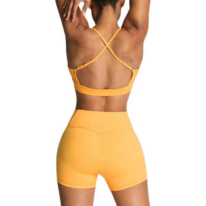 Ensemble de shorts et hauts de yoga grande taille pour femmes respirant taille élastique entraînement de fitness confortable pour vêtements de sport de gymnastique - Product Image 3