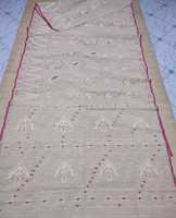 Sari Dhakai Jamdani en coton de haute qualité à prix abordable pour femme, prêt-à-porter, entièrement cousu, séchage rapide, bleu, vert, doré