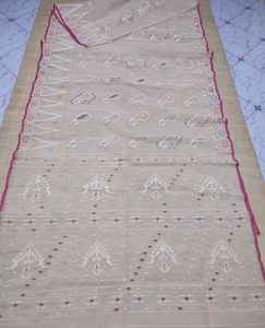 Haute qualité pas cher prix Dhakai Jamdani Sharee qualité d'exportation pour les femmes JAMDANI TISSU bleu vert doré rouge du Bangladesh - Product Image 4