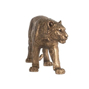 Elegante acento de mesa de tigre de metal para decoración interior del hogar y exhibición de centro de mesa de café - Product Image 2