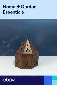 Brûleur d'encens en bois de bambou avec support arabe Bakhoor pour Ramadan - Product Image 2