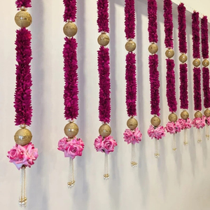 Fiore <span class=keywords><strong>di</strong></span> gelsomino Gajra appeso floreale Diwali decorazione porta d'ingresso ingresso ingresso Patio <span class=keywords><strong>casa</strong></span> evento <span class=keywords><strong>di</strong></span> nozze decorazione festa - Product Image 1