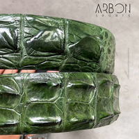 Ceintures en cuir tendance neuves de 1,5 pouce de couleur verte, fournisseur de qualité fabriqué au Pakistan, meilleur fournisseur, service OEM ODM, facile à utiliser