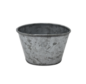 Ensemble de 2 jardinière en fer jardinière gris oxydase couleur grande taille jardinière pour l'extérieur et la décoration de table à la main - Product Image 1