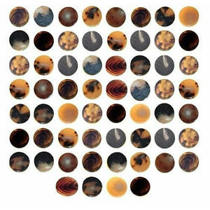 Boutons en corne de buffle brute de différentes tailles Boutons modernes carrés en forme de cœur polis Industries du vêtement Écologique Personnalisable - Product Image 2