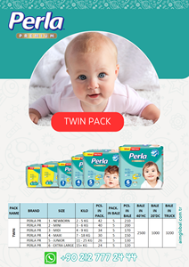 Pañales Perla Hechos en Turquía, Marca Confiable, Súper Absorbentes, Transpirables, Desechables, de Tela No Tejida, con Protección Contra Fugas, Estampados - Product Image 4