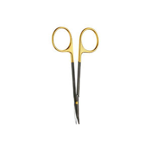 Tijeras de Disección de Alta Calidad, Tijeras para Estrabismo, Curvas, TC, Punta Roma, 115 mm, 4-12 Pulgadas, de SurgiRight - Product Image 4